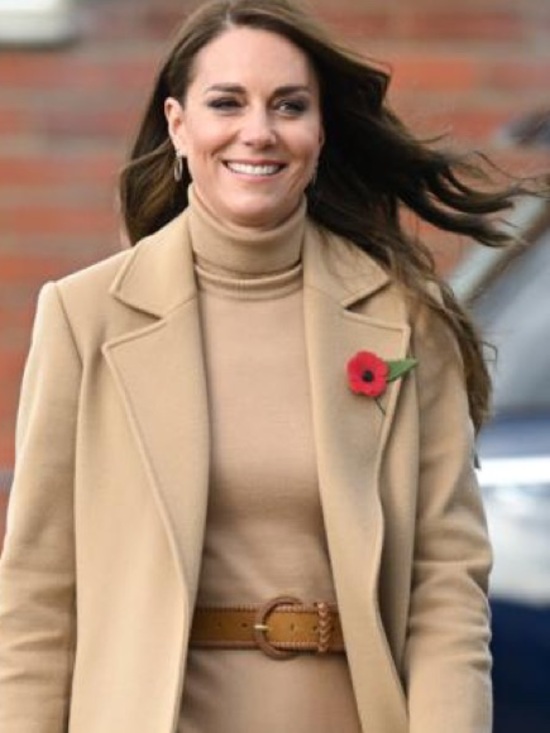 Boden Kate Middleton Tan Suede Woven Whipstitch Belt Size XS Princess of Wales main image 8
